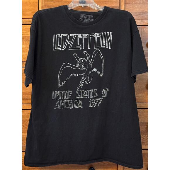 Led-Zeppelin Band T-Shirt Swan Song Icarus 2022 Graphic Unisex Music Tee XL - Picture 1 of 4